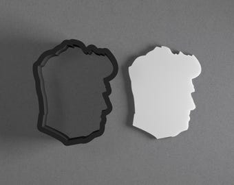 David Lynch Silhouette Polymer Clay Earring & Cookie Cutter, Pottery Tool