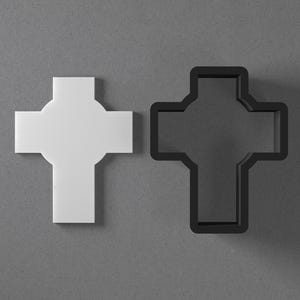 Large Cross Polymer Clay Cutter With Sharp Tapered Edge, Earring And Jewelry Tool For Mini Studs Or Pendant Set, Cookie Cutter