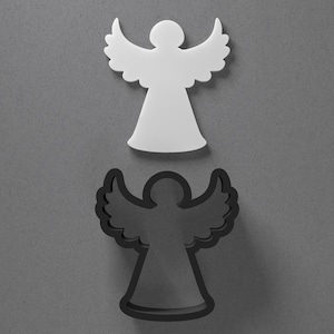 Christmas Angel Polymer Clay Earring & Cookie Cutter, Pottery Tool