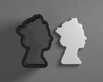 Queen Elizabeth II Polymer Clay Earring & Cookie Cutter, Pottery Tool