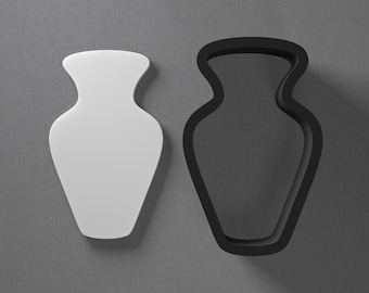 Vase Polymer Clay Earring & Cookie Cutter, Pottery Tool