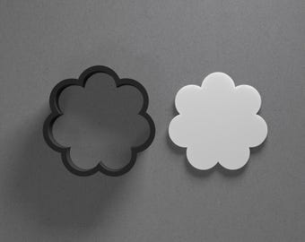 Seven Petal Flower Floral Polymer Clay Earring & Cookie Cutter, Pottery Tool