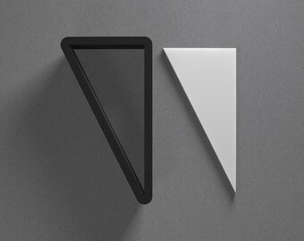 Right Triangle Polymer Clay Earring & Cookie Cutter, Pottery Tool
