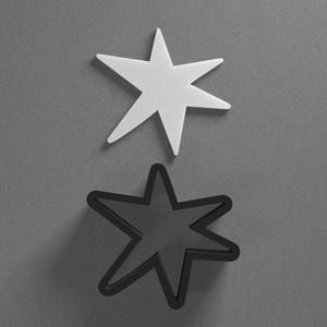 Orecchini in pasta polimerica a forma di stella stravagante e tagliabiscotti, strumento per ceramica