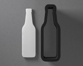 Beer Bottle Polymer Clay Earring & Cookie Cutter, Pottery Tool
