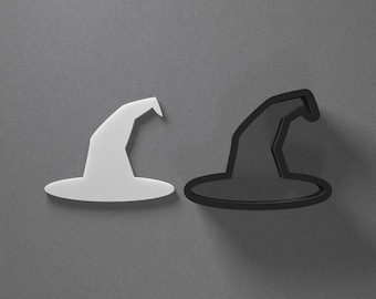 Witch Hat Polymer Clay Earring & Cookie Cutter, Pottery Tool