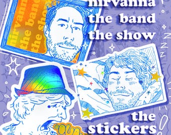 Nirvanna The Band The Show Holographic Vinyl Stickers