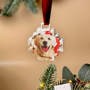 Personalised LEGO® Brick Photo Block Bauble, Building Block, Puzzle, Christmas, Christmas Tree, Decoration, Festive, Secret Santa