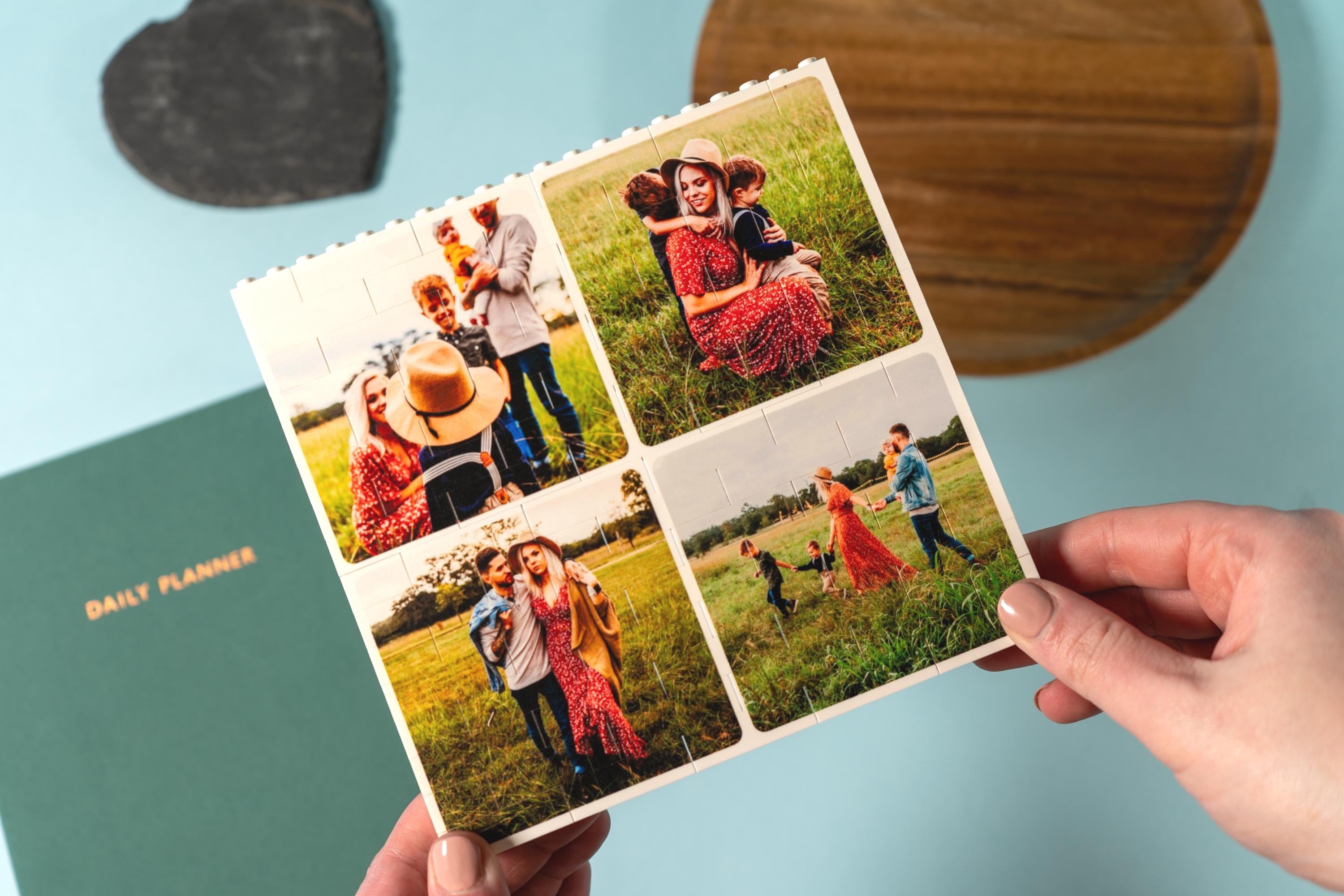 Large Square 4 Photo Collage Block Made From, LEGO® Bricks ...