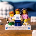 Father's Day LEGO\u00ae Brick Personalised Minifig Gift for Dad, Custom Family Keepsake Figures, Sentimental Gift for Best Daddy product logo