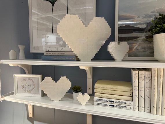 Giant Heart Photo Block Made From LEGO Bricks Personalised