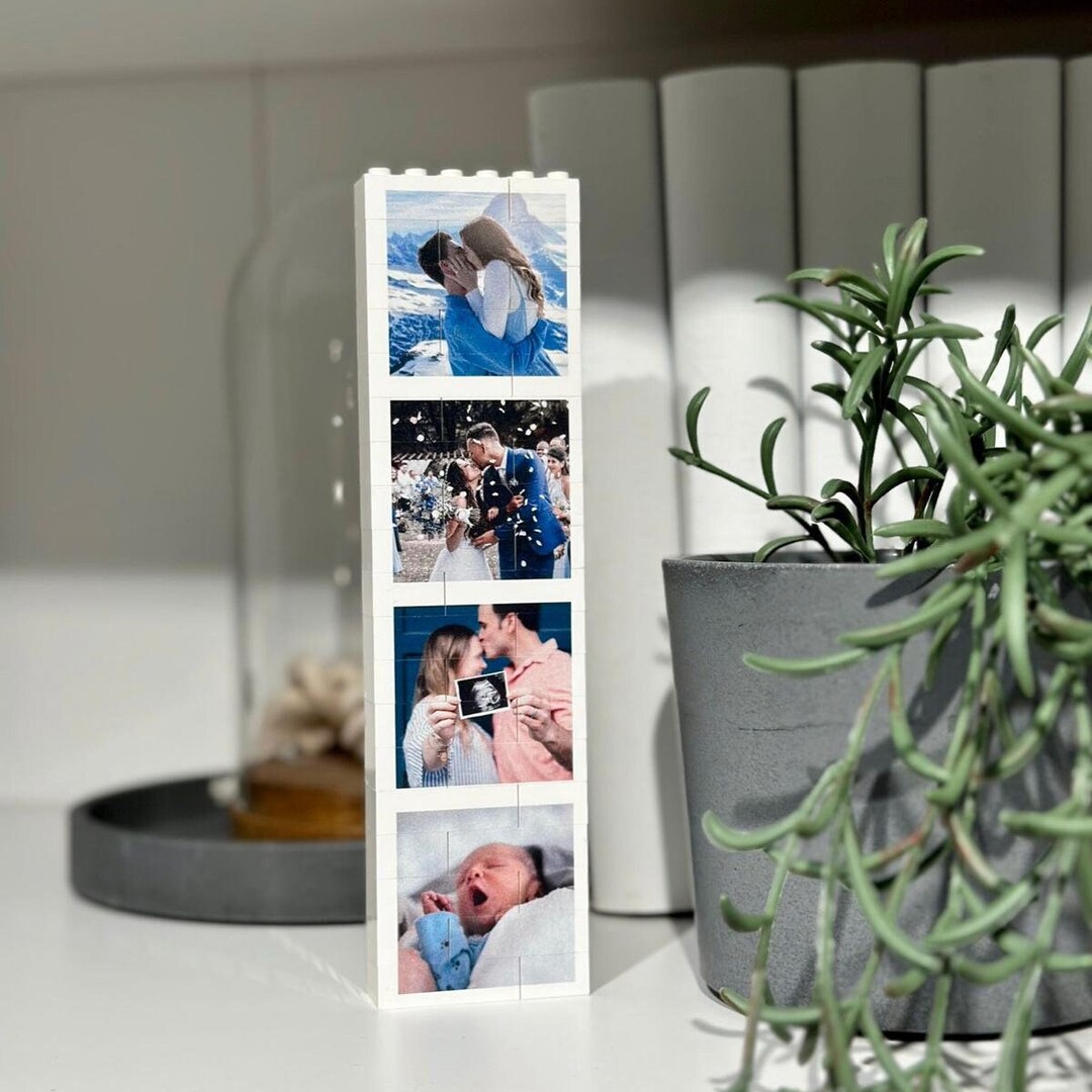 Personalised Photo Booth Style Block Made From, LEGO® Bricks, Building ...