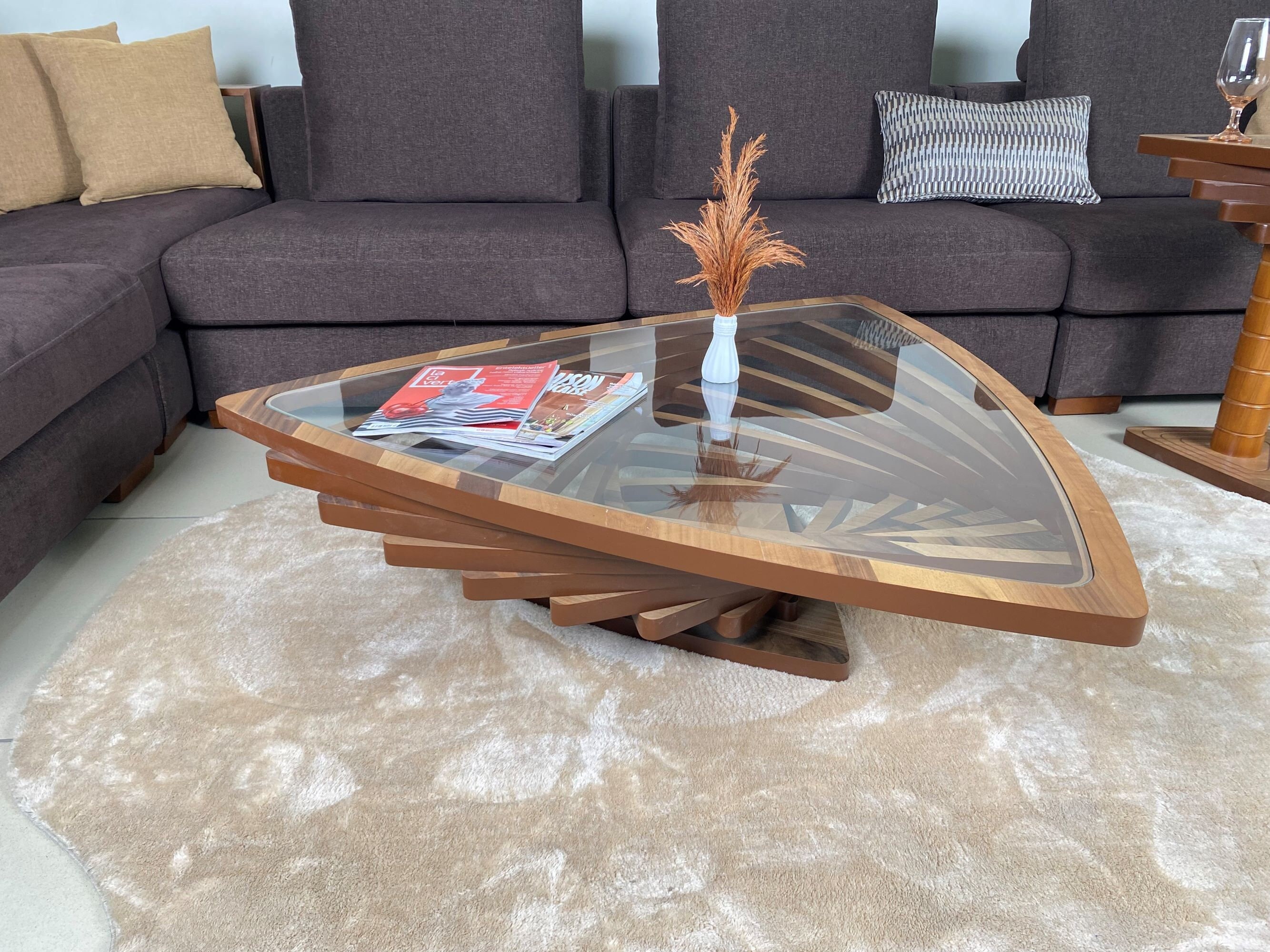 Modern Black Living Room Furniture Simple Modern Particle Board Coffee  Table - China Glass Table, Cake Table