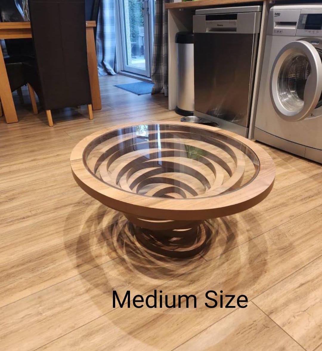 Nesting Coffee Table Set Of 2,Modern Black Tempered Glass Side Table, Metal Frame Round End Table.Small Glass Tea Table For Living Room,Bedroom Studio Apartment Essentials,23.2In