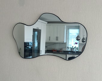 Specchio asimmetrico Decorazioni per la casa uniche Specchio irregolare Specchio estetico Decorazioni da parete Specchio di lusso