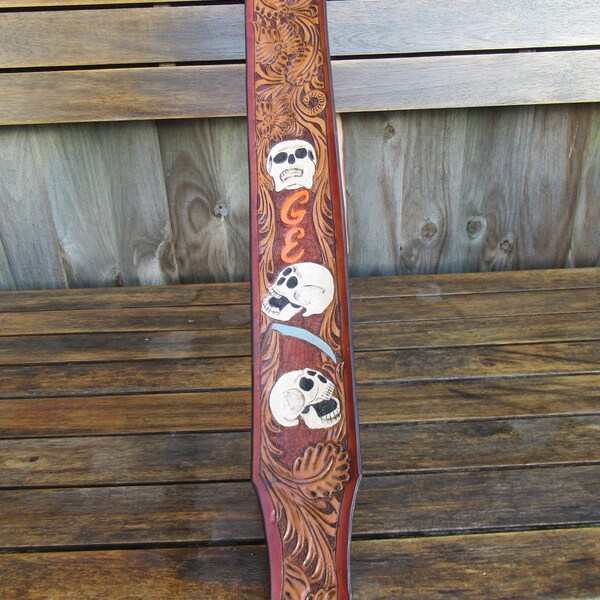 Skull Guitar Straps Etsy