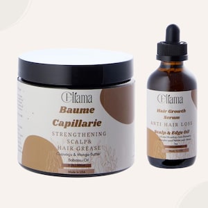 Chebe Hair Growth Set: Ayurvedic Oil & Grease, Edges Remedy