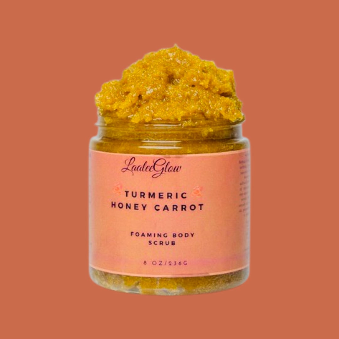 Turmeric Body Scrub Body Scrub Carrot Scrub Honey Scrub Etsy