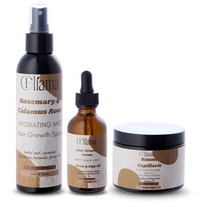 Fast Growth Boost Set / Rosemary Hair Bundle (Mist + Grease + Serum Oil)