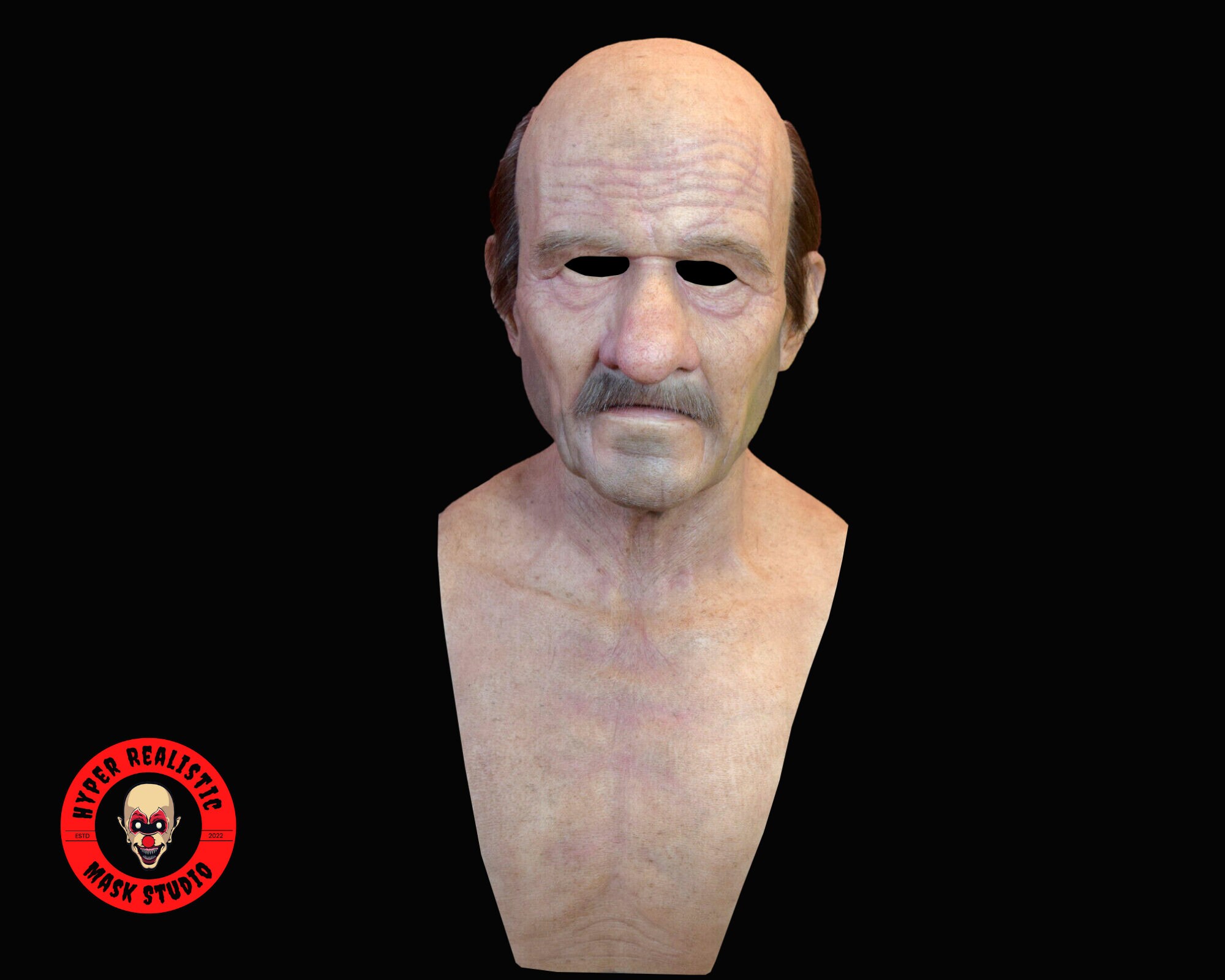 Full Face MASK REALISTIC SILICONE Old Man Mask Hyper Etsy