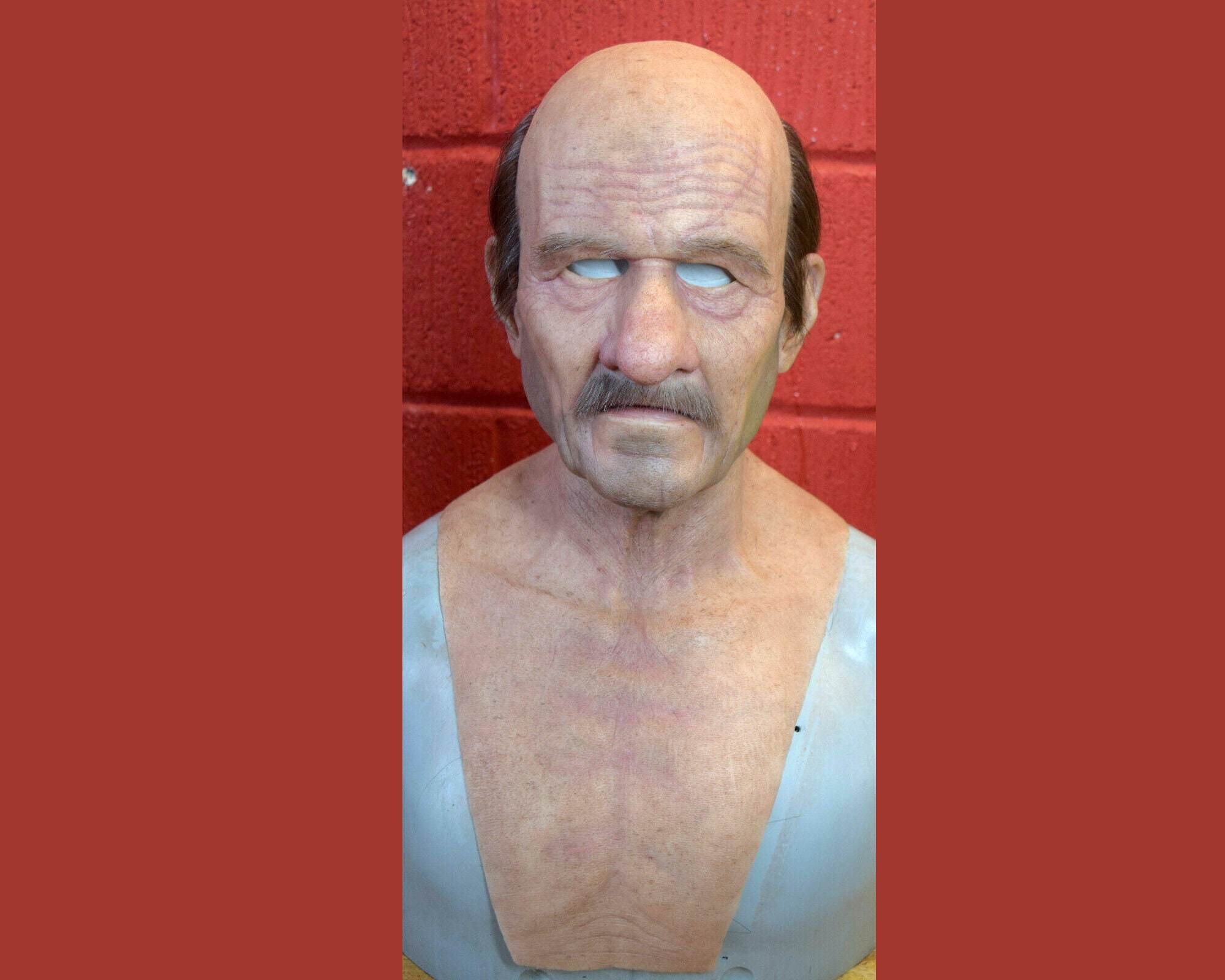 Full Face MASK REALISTIC SILICONE Old Man Mask Hyper Etsy