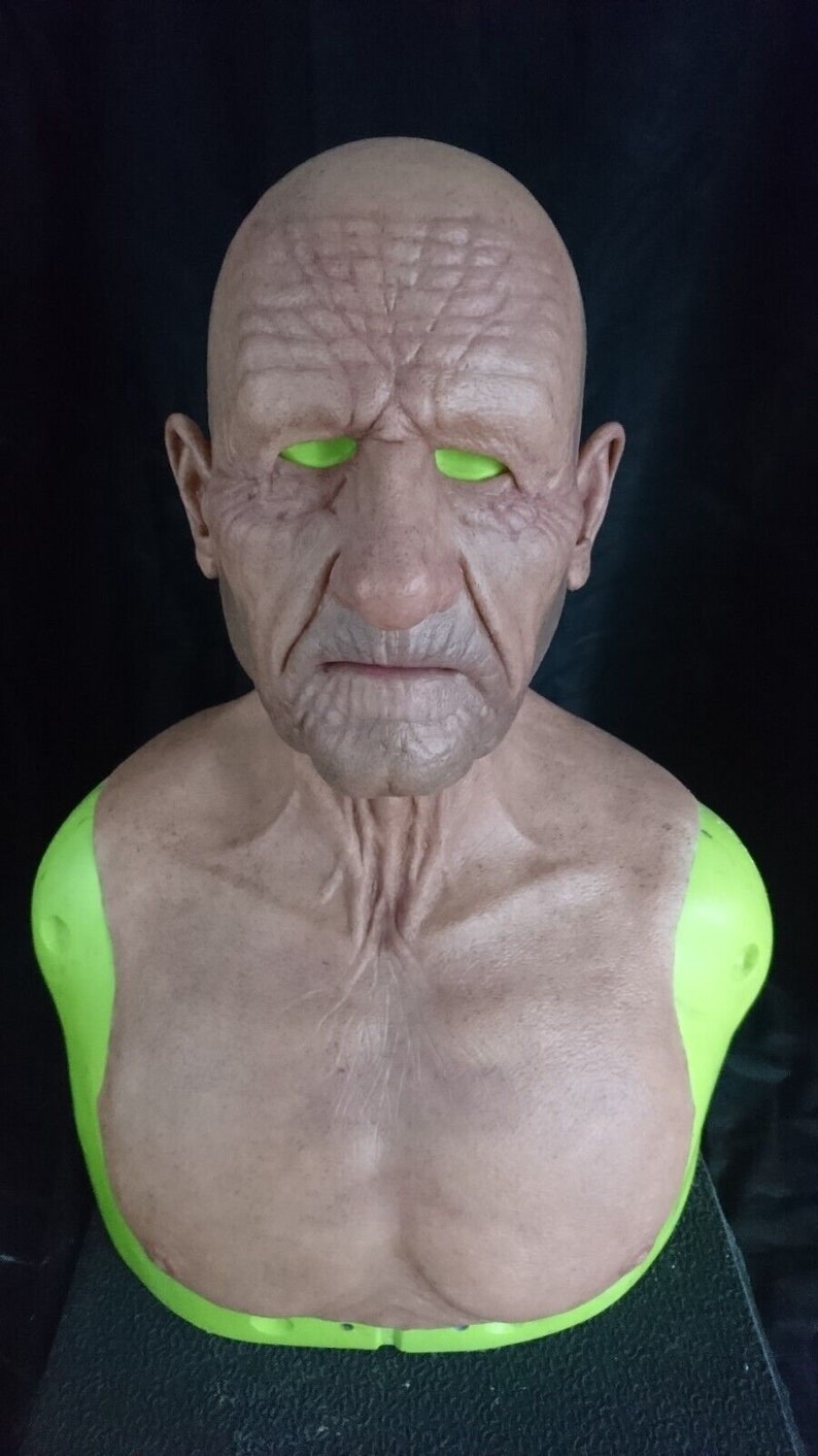 OLD MAN MASK Silicone Prosthetic Realistic Mask Etsy