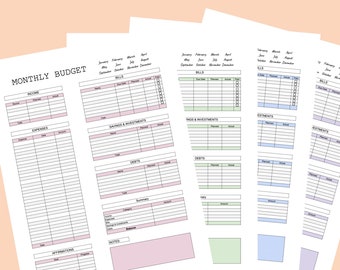 Printable Simple Budget Sheet