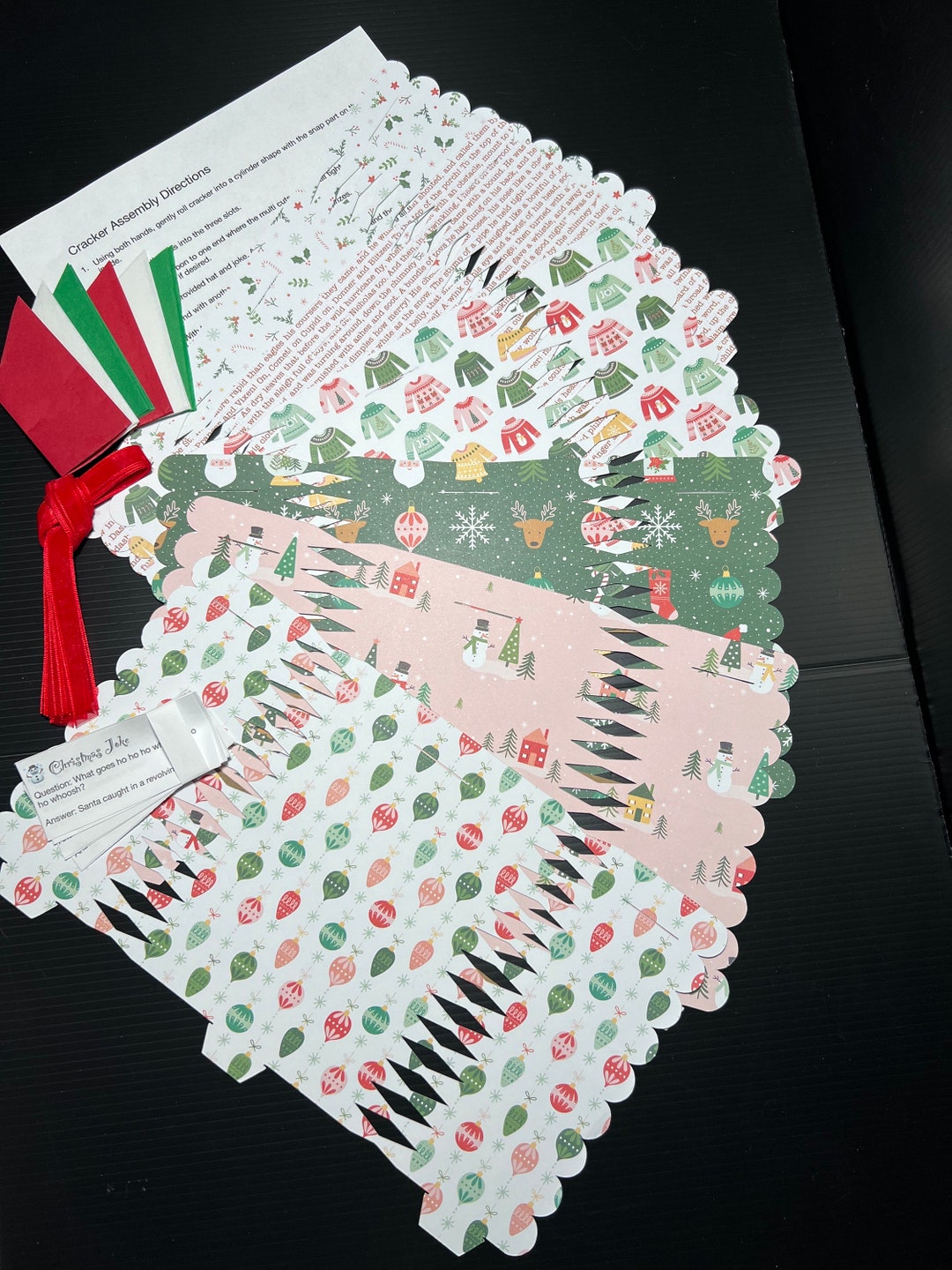 Christmas Cracker Kit of 6 Etsy