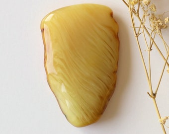 Unique color amber souvenir stone, genuine untreated natural Baltic amber, home decor resin gemstone, gift idea for nature lover, gem stone
