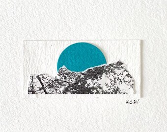 Modern and affordable analog paper art collage