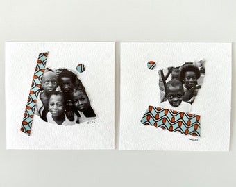 Original and unique small collages for Black History