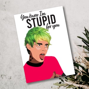 Tarjeta de aniversario de parques acuáticos / Stupid For You / Sad Time Card Co / Pop Punk Band Card