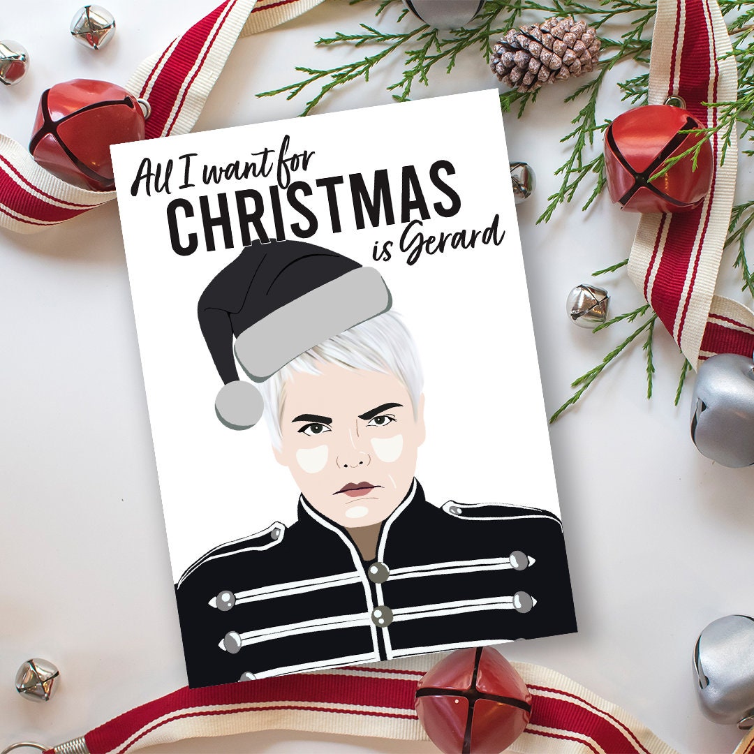 My Chemical Romance Christmas Card All I Want for Christmas Sad Time ...