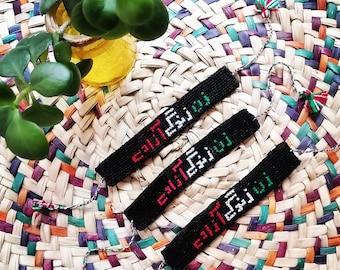 Needlework bracelet woman life freedom