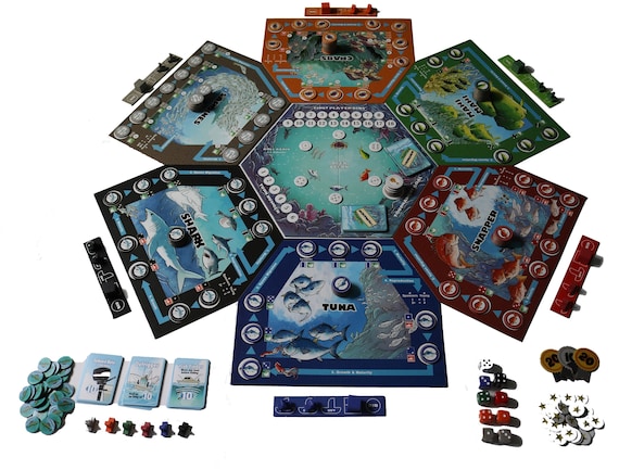Pisces: A High Stakes Fishing Competition Board Game 