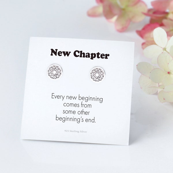 New Beginnings Earrings Gift, New Chapter Gift For Her, Start a new Journey, Gift For New Job