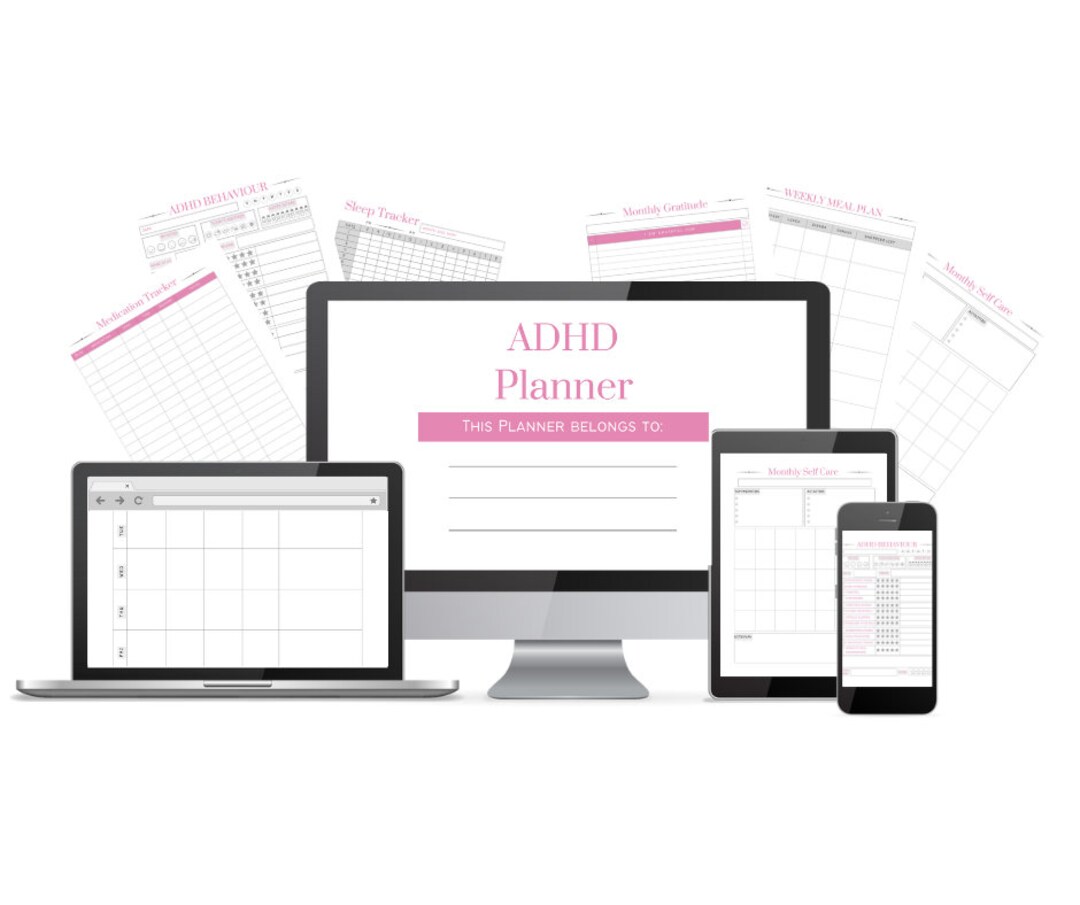 Printable ADHD Planner, ADHD Planner for Adults, Life Planner for ADHD