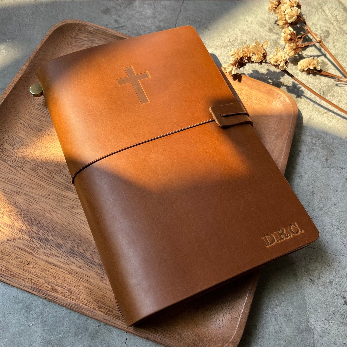 Custom Prayer Journal  Christian Gift  Personalized Leather image 2