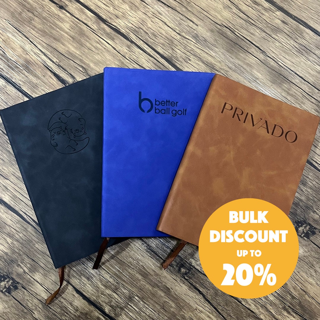 Custom Logo A5 Notebook for Business Personalized Company Logo Faux