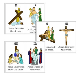 Stations of the Cross | Mini Book and Coloring Book | Lent - Etsy