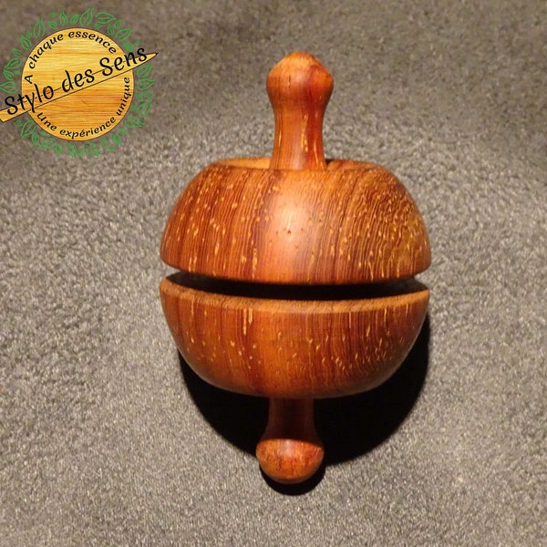 Toupie Yoyo en Padouk - Fabrication Artisanale