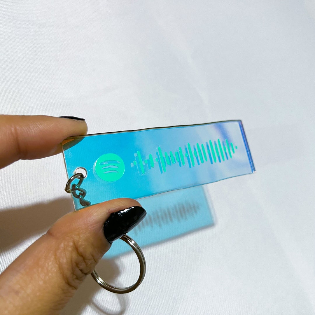 Scanable Music Code Keychain Acrylic Vinyl Valentines Etsy