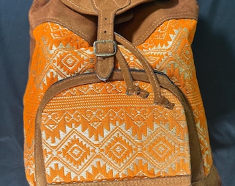 Handmade Boho Chic Woven Embroidered Backpack Handcrafted by Indigenous Family Purse Bag Handbag Daypack