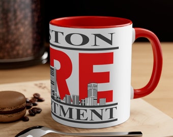 Boston Fire Department Cityscape Accent Coffee Mug, 11oz