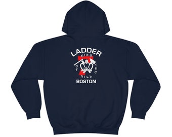 Boston Fire Department Ladder 7 King of the Hill Dorchester Heavy Cotton Hoodie