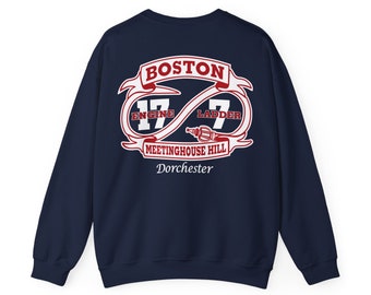 Boston Fire Department Engine 17 Ladder 7 Unisex Heavy Blend Crewneck Sweatshirt