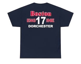 Boston Fire Department Engine 17 Dorchester Heavy Cotton Tee Shirt