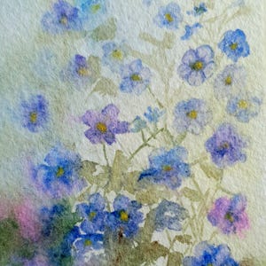 Forget me not painting original