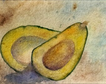 Avocado painting