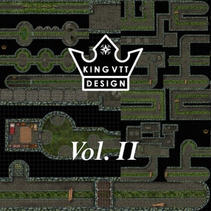4in1 RPG Sewer scenario Maps Vol. II | D&D Maps | Cartes VTT | Carte de bataille | 5e | Roll20 | Motifs fantastiques | Fonderie | Numérique